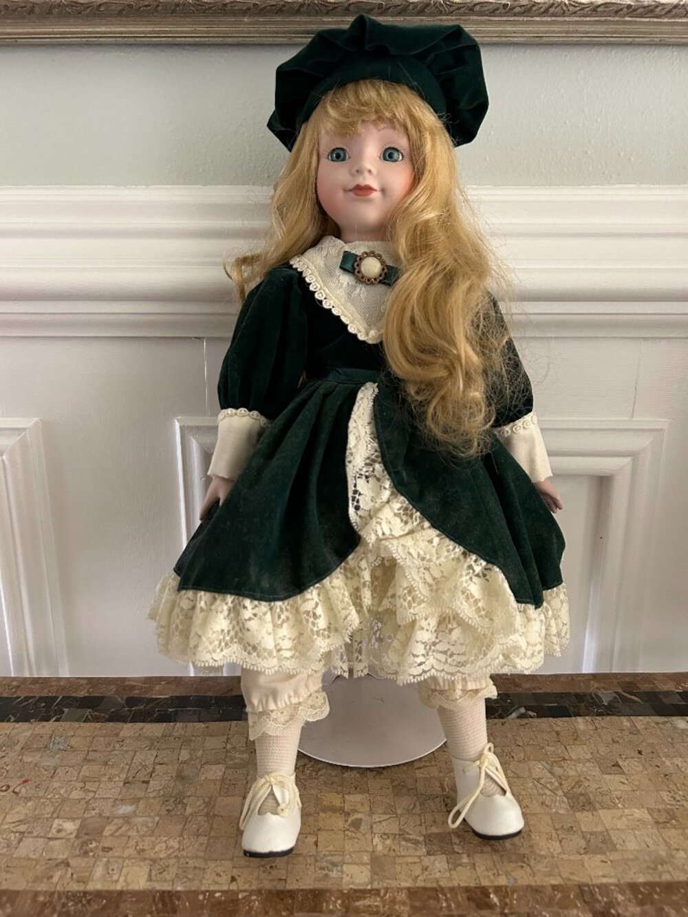 Vintage Victorian-style Porcelain Doll